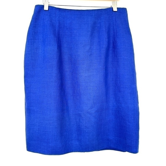 Classiques pencil skirt in ๐ฏ linen, flat front, fully lined, midi length - Picture 1 of 8